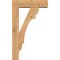 Ekena Millwork Olympic Block Smooth Bracket w/ Offset Brace, Western Red Cedar, 5 1/2"W x 18"D x 30"H BKT0604X18X30OLY05SWR - alternate 4